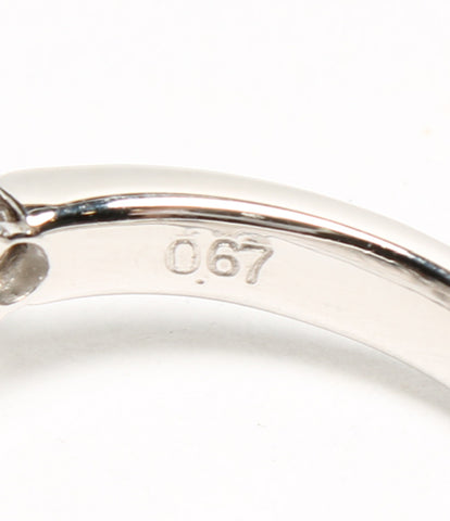 ผลิตภัณฑ์ความงาม PT900 แหวนมุกเพชร 0.67CT PT900 ขนาดสตรีขนาด 18 (แหวน)