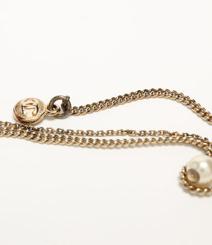 可可香奈儿标志人造珍珠项链水钻女士11P（项链）CHANEL