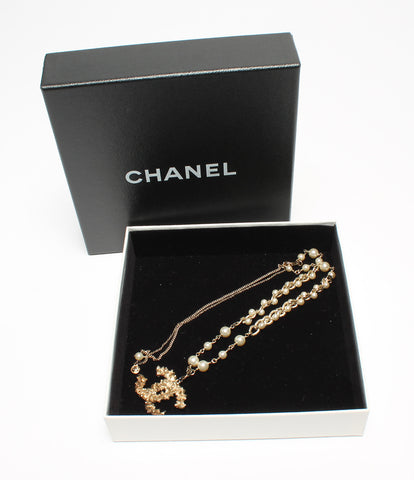 Chanel Coco Mark Facepar Rhinestone สร้อยคอ 11p สุภาพสตรี (สร้อยคอ) Chanel
