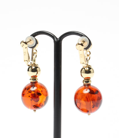 Beauty products K18 amber earrings K18 Ladies (Earrings)