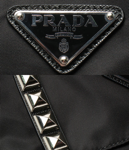 Prada Beauty Product Nylon Studs กระเป๋าสะพายกระเป๋าสะพายพันธุ์สุภาพสตรี Prada