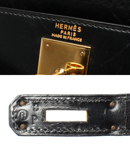 Hermes กระเป๋าหนังกล่องมือกล่องยึดทอง○หรือสลัก Kelly 28 Women's Hermes