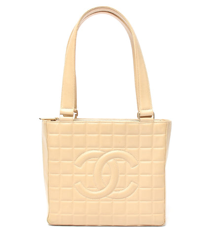 Chanel chocolate bar leather tote bag ladies CHANEL