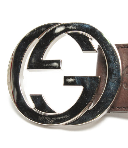 Gucci belt Gutchishima interlocking Men's (multiple size) GUCCI