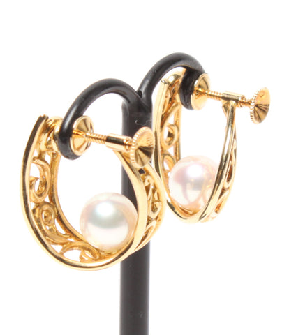 Mikimoto K18 Pearl 7.4mm earrings Ladies (Earrings) MIKIMOTO