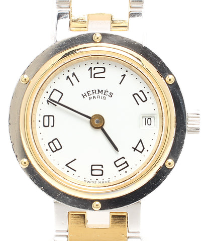 Hermes Watch Clipper quartz white ladies HERMES