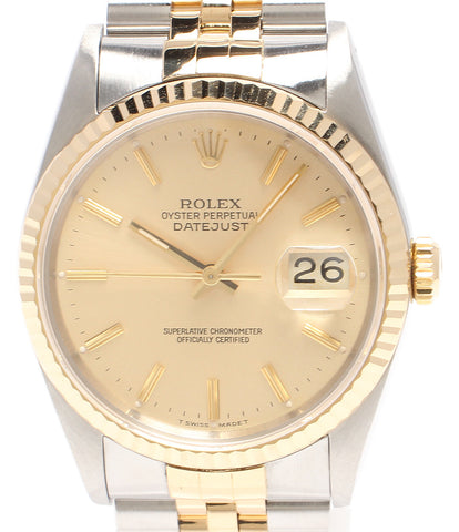 Rolex Watch Date Just Automatic Gold Men's Rolex