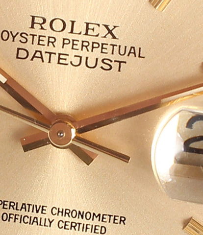 ロレックス  腕時計 デイトジャスト  自動巻き ゴールド  メンズ   ROLEX