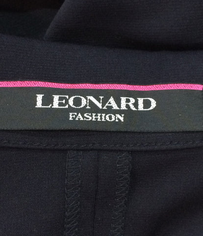 Leonard beauty products floral trimming tailored jacket Rhinestone Ladies SIZE 38 (S) LEONARD