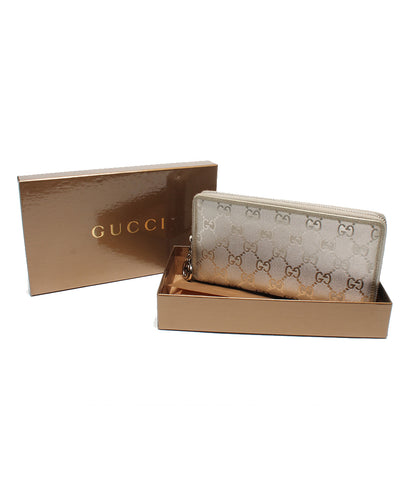 Gucci รอบซิปยาวกระเป๋าสตางค์ GG ผ้าใบ GG GG Plus สุภาพสตรี (ซิปรอบ) Gucci
