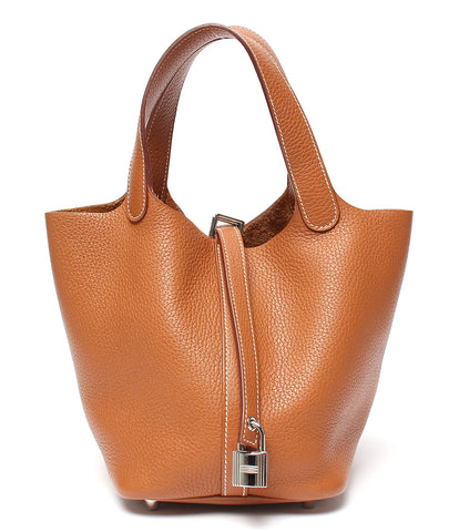 Hermes leather handbag X engraved Picotin lock PM Ladies HERMES