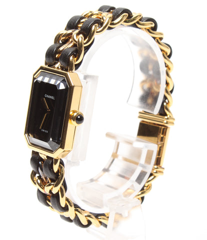 Chanel แปลนาฬิกา Purimiere ควอตซ์ผู้หญิงผิวดำ Chanel