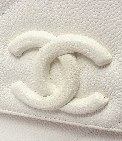 Chanel Leather chain shoulder bag here mark Women's CHANEL