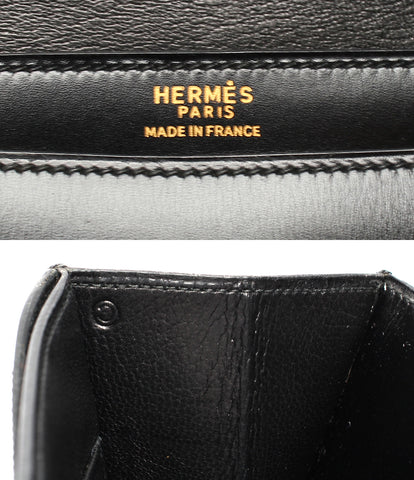 Hermes leather handbag box calf ○ C engraved Ringudu Ladies HERMES