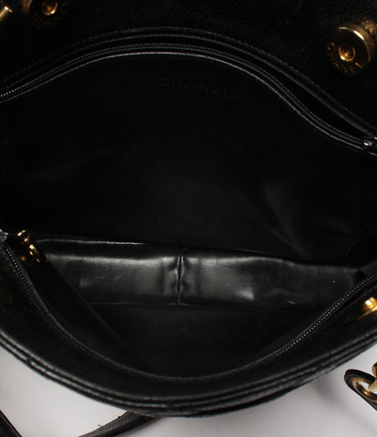 Chanel leather shoulder bag ladies CHANEL
