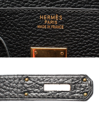 Hermes leather handbag □ F engraved Ardennes Gold Hardware Birkin 35 Ladies HERMES
