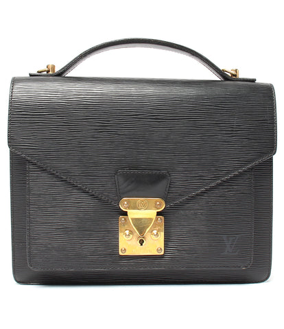 Louis Vuitton แปลนมือถือ Noir Mont เห็น Epi สุภาพสตรี Louis Vuitton