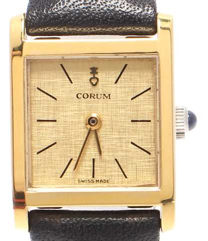 Corm Watch Manual Winding Gold Ladies Corum