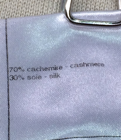 Chanel Cashmere ผสมเสื้อกันหนาวแขนสั้น Knit Sweater Coco Mark P40353 ผู้หญิงขนาด 38 (m) Chanel