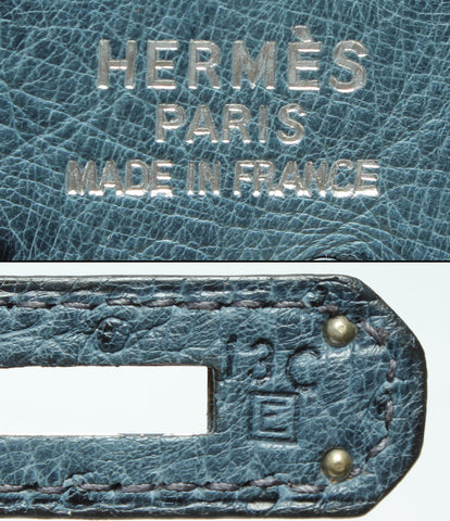 Hermes หนังแกะสลักกระเป๋าถือ□ E Burkin 35 Women's Hermes