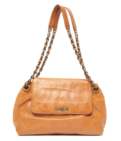 Marc Jacobs beauty products leather shoulder bag gold chain Light Brown Ladies MARC JACOBS