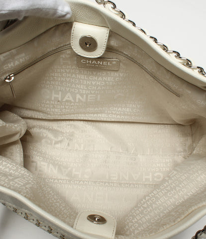 Chanel caviar skin mesh chain shoulder bag A28002 Women's CHANEL