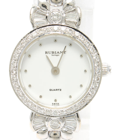 ルビアント  腕時計   クオーツ ホワイト  レディース   RUBIANT