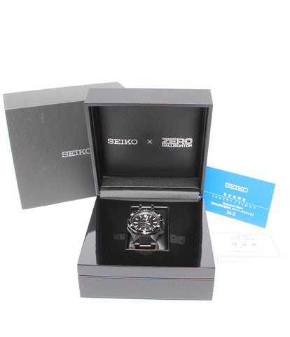 セイコー  腕時計 プロスペック　ZERO HALLIBURTON  自動巻き ブラック  メンズ   SEIKO