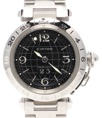 カルティエ 美品 腕時計 パシャC  自動巻き ブラック  レディース   Cartier