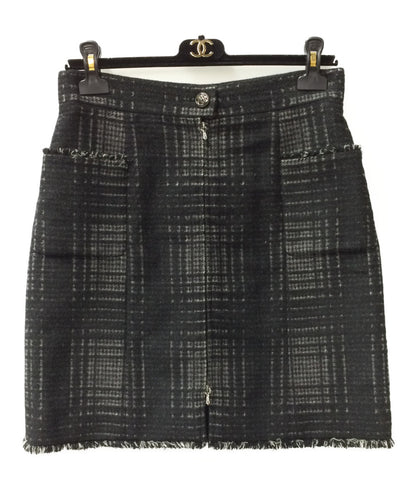 Chanel beauty products front zip skirt P41814 Ladies SIZE 40 (M) CHANEL