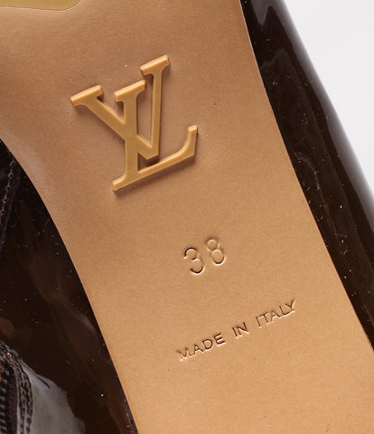 Louis Vuitton enamel boots monogram patent Ladies SIZE 38 (L) Louis Vuitton