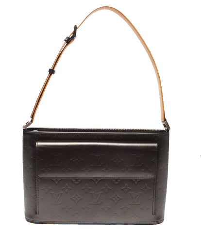 Louis Vuitton beauty products gunmetal leather shoulder bag Alston monogram mat Ladies Louis Vuitton