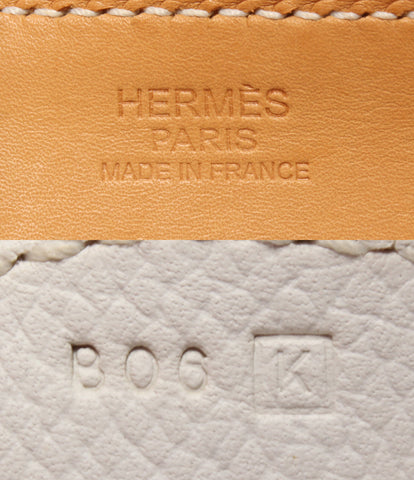 Hermes leather handbag engraved □ K Silver hardware Epsom Paris Bombay 27 Epson Ladies HERMES