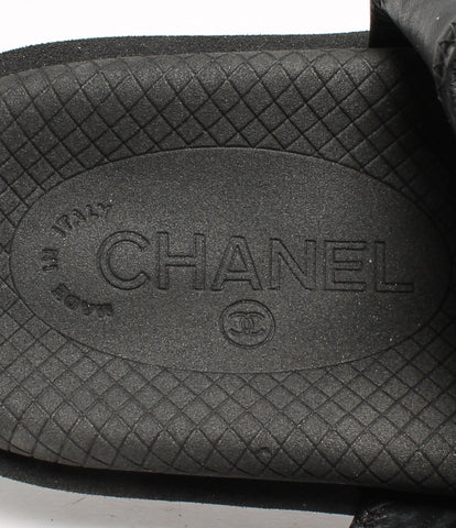Chanel的斜纹运动凉鞋女士们SIZE 38（L）CHANEL