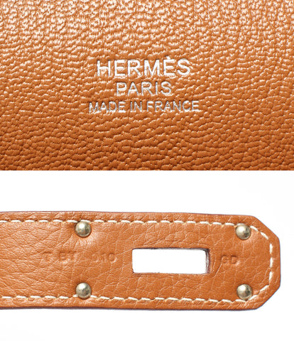Hermes ความงามหนังกระเป๋าสะพาย triyo plemance t แกะสลักซิลเวอร์โกลด์วงเล็บ Gipsier 31 Unisex Hermes