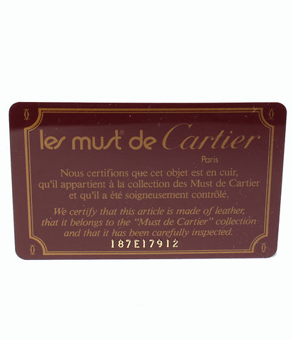 カルティエ 美品 レザー クラッチバッグ  マストライン    レディース   Cartier