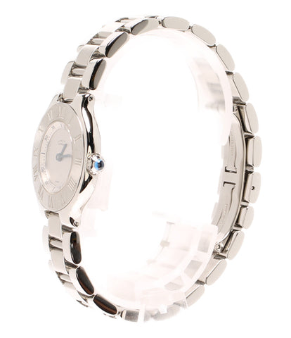 カルティエ  腕時計 マスト21  クオーツ シルバー  レディース   Cartier