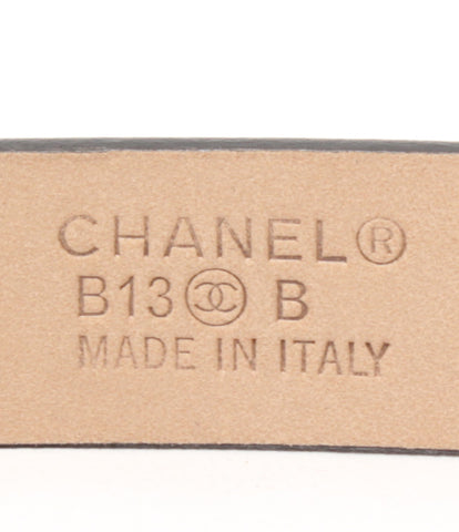 Chanel ความงามสินค้าสิทธิบัตรหนัง Coco Mark หัวเข็มขัดเข็มขัดผู้หญิง (หลายขนาด) Chanel