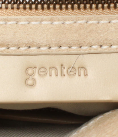 Genten Beauty Goods Suede Hemp Handbag กระเป๋าถือสุภาพสตรี Genten