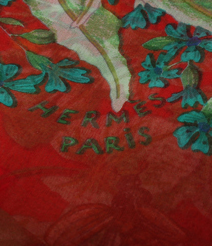 エルメス 美品 シルクシフォン ロングスカーフ  LA PRAIRIE（草原）    レディース  (複数サイズ) HERMES