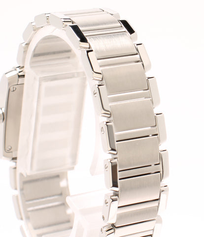 カルティエ 美品 腕時計 タンクフランセーズ  クオーツ ホワイト  レディース   Cartier