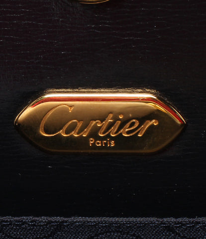 cartier ผลิตภัณฑ์ความงามกระเป๋าสะพายหนังสายไพลินของผู้หญิง cartier
