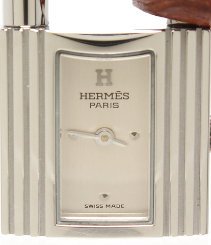 Hermes watch □ G engraved Kelly Kuroshetto Quartz Silver Ladies HERMES