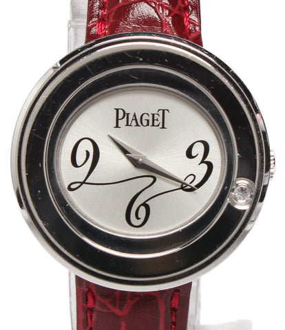 Piaget watch Poseshon 1P diamond bezel Quartz Silver Ladies PIAGET