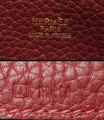 Hermes white bus GM leather tote bag imprinted □ I Ladies HERMES