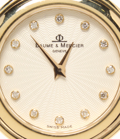 腕時計 K18 12pダイヤ   クオーツ ホワイト  レディース   BAUME＆MERCIER