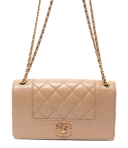 Chanel beauty products leather shoulder bag Matorasse quilting W flap Mademoiselle Women's CHANEL