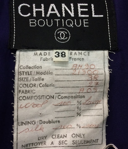 Chanel tweed double coat ladies SIZE 38 (S) CHANEL