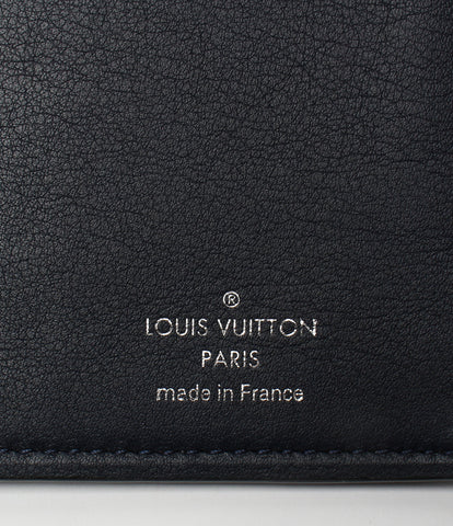 Louis Vuitton Bulk Wallet Portfoille Plaza LV วงกลม Trion หนัง Andigo สีน้ำเงินผู้ชาย (กระเป๋าสตางค์ยาว) Louis Vuitton