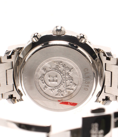 Hermes Watch Clipper nacres Chronograph quartz shell Ladies HERMES